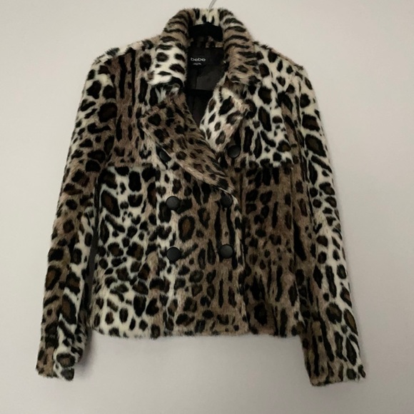 bebe Jackets & Blazers - Bebe Faux Leopard Jacket